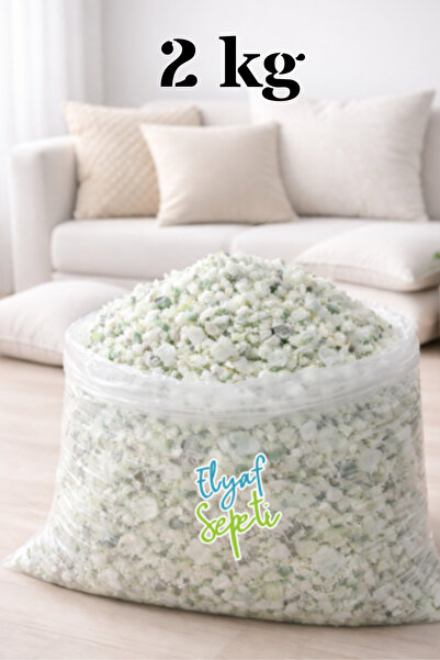 Elyaf Sepeti 2 Kg Kırpıntı Sünger Yatak Ve Yastık Minder Dolum Maddesi