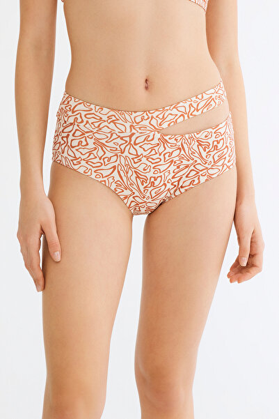 Penti Sand Color Unfamiliar High Cut Out Bikini Bottom