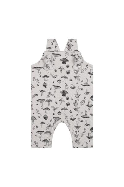 Antebies Organik,Gri Mantar Desen, Kapitone Ayarlanabilir Askılı Alttan Çıtçı...