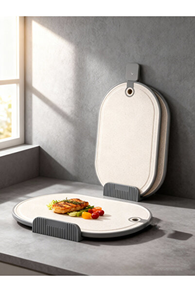 Generic مجموعة ألواح تقطيع بلاستيكية مكونة من 3 قطع - ألواح تقطيع للمطبخ