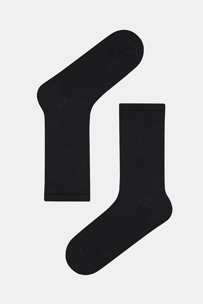 Penti Black Cashmere Rib Socks
