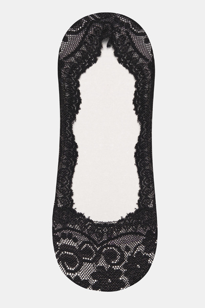 Penti Lace Siyah Babet Çorabı