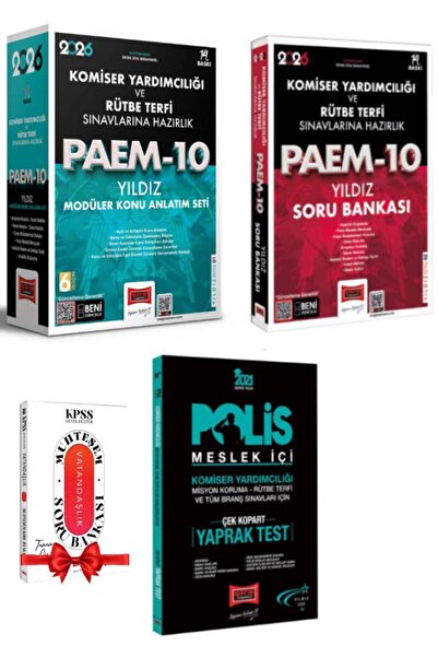 Yargı Yayınları 2026 PAEM Komiser Yardımcılığı ve Rütbe Terfi Konu Anlatım+So...
