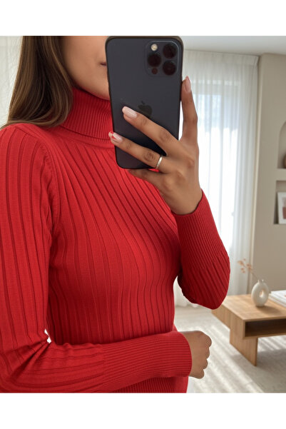 HİJABAYA Πλεκτό πουλόβερ με ριμπ ζιβάγκο