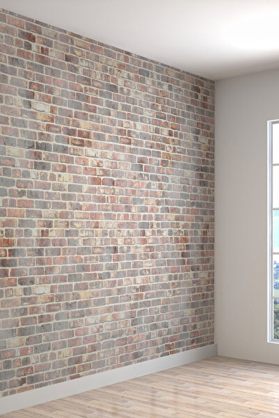 dreamwall Dekoratif Tuğla Desenli Duvar Kağıdı - Ev ve İş Yeri İçin - EN X BOY