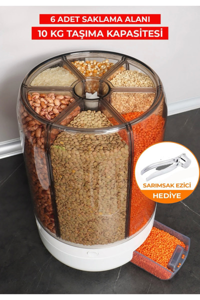 Ahlat Store منظم للأطعمة والخضروات سعة 10 كجم، منظم، حاوية تخزين، خزانة مطبخ