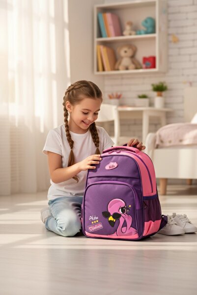 Kidessa 1234 Anatomik Sırtlı Yapılı Unisex Anaokul Çantası