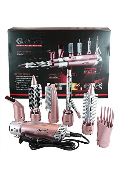 Generic Gemei 7 in 1 Professional Hot Air Styler 2200W Hair Dryer Brush with ...