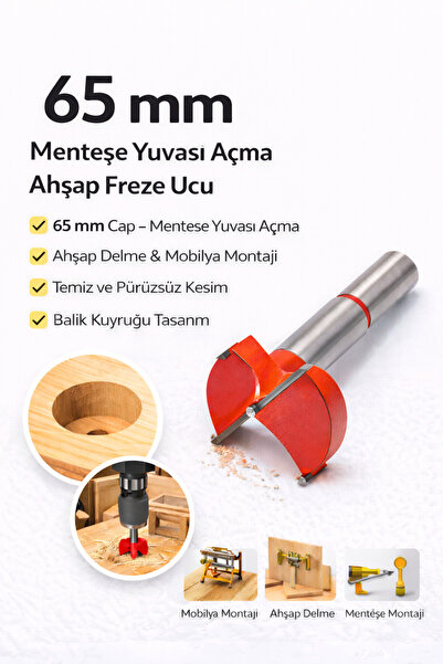 SENBANG 65 mm Menteşe Yuvası Açma Ahşap Freze Matkap Ucu Panç
