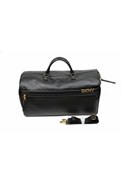 Dkny حقيبة سفر عمودية منقوشة للجنسين | عجلات خفيفة الوزن للغاية