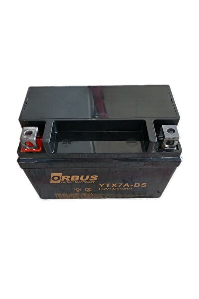 ORBUS Akü 12v 7ah Amper YTX7A-BS Motorsiklet Scooter Aküsü