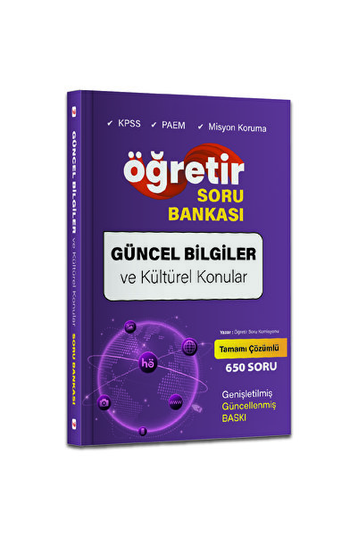 hukuk öğretir 2026 KPSS Güncel Bilgiler ve Kültürel Konular SORU BANKASI - Mi...