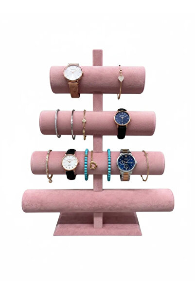 MeGass Dekor Domestic Production Suede Fabric Pink Color Four Stage 38/34 cm ...