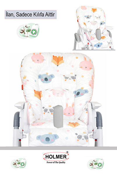 Holmer Pink Stain Resistant Organic High Chair - Cushion and Cover Max-M