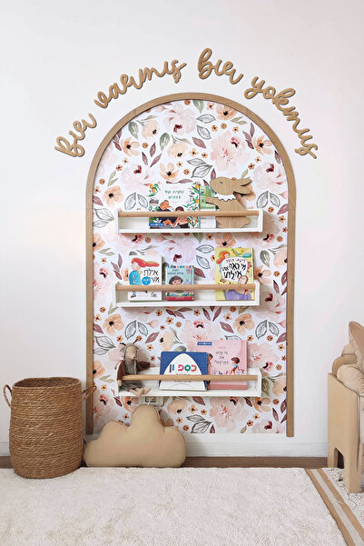 Sosyotab Çiçekli Duvar Sticker, Çocuk/Bebek Odası Dekoru, Karne Hediyesi, Yap...