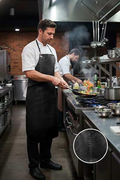 PALS TEKSTİL Pals Tekstil Mutfak Aşçı Önlüğü Vegan Suni Deri