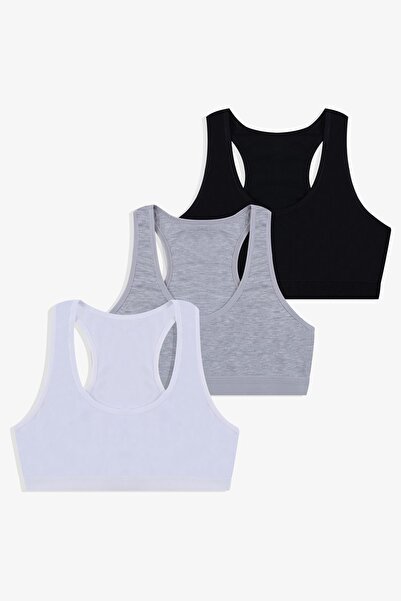 koza iç giyim حمالة صدر نسائية بحزام سميك مكونة من 3 قطع