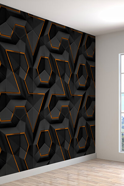 dreamwall Duvar Kağıdı-3D Geometrik Isı ve Ses Yalıtımlı Tekstil Duvar Kaplam...