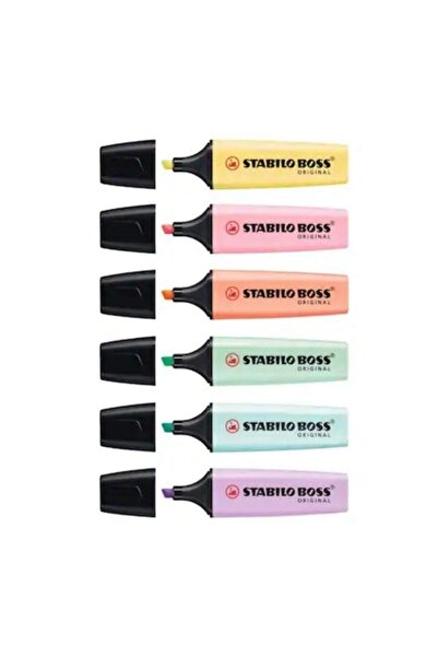 Stabilo Boss Pastel Fosforlu Kalem 6 Adet