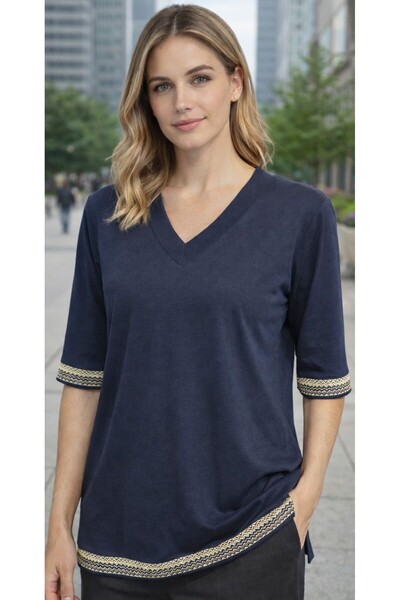 Mutlu Ertan BLUZ WITH ARM DETAIL