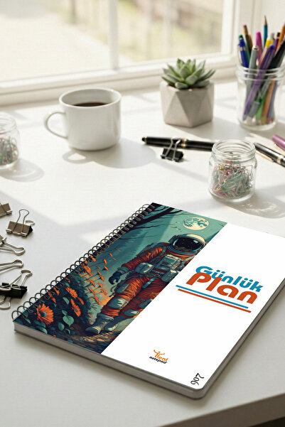 Tieni | مخطط يومي | مخطط | 14×20 سم، A5 | 100 صفحة | غلاف ورقي | kd907