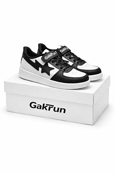 GAK RUN Unisex Çocuk Cırtlı Rahat Günlük Sneaker Spor Ayakkabı