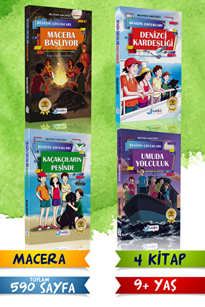 Harika Çocuk Kitapları Denizin Çocukları Serisi 4 Kitaplı Set - Mustafa Koçyiğit
