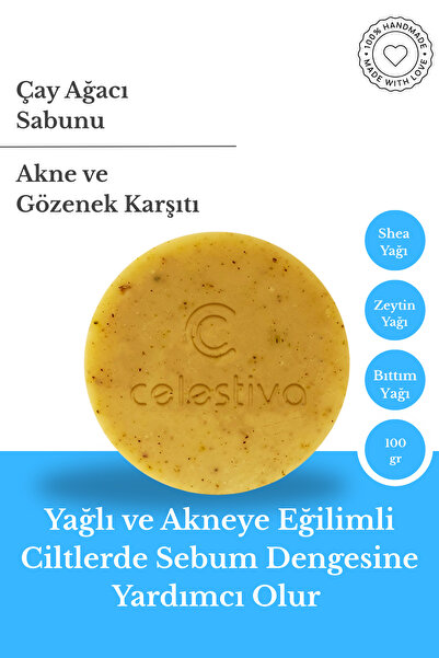 Gözenek Savaşçısı Sabun-Doğal Çay Ağacı&El Yapımı 100gr
