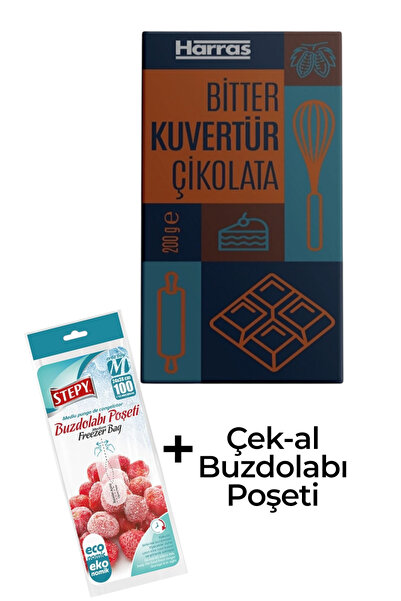 Harras Kuvertür Bitter Çikolata 200 gr