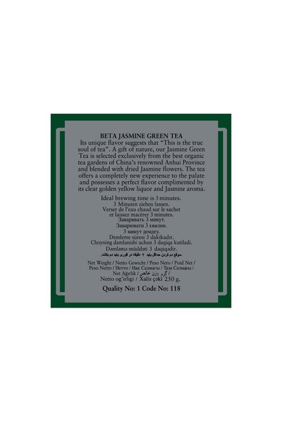 Beta Tea Beta Jasmine Green Tea Metal Ambalaj 250 gr Yaseminli Yeşil Çay