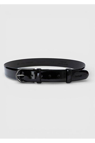 Ramsey Black Patent Leather Belt