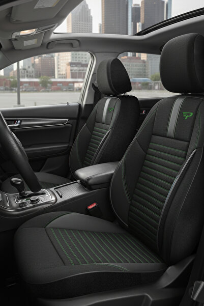 Panda Kılıf Panda Detroit Series Linen Fabric Car Seat Cover - Full Set