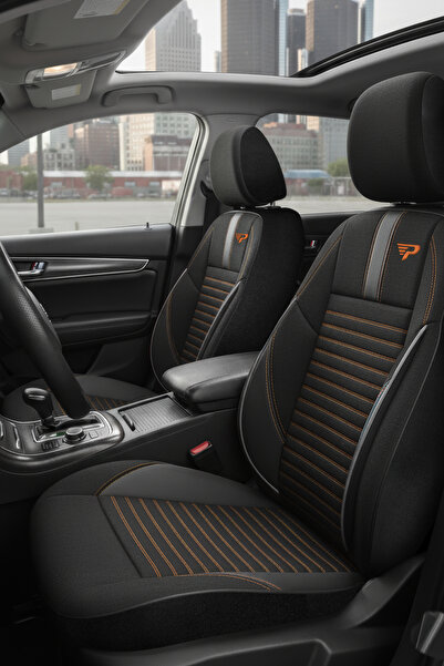 Panda Kılıf Panda Detroit Series Linen Fabric Car Seat Cover - Full Set