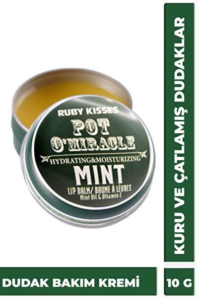 Kiss Pot O'miracle Yoğun Nemlendirici Ve Onarıcı Dudak Bakımı Nane Özlü 10 G