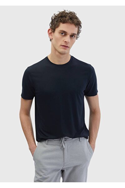 Ramsey Black Plain Crew Neck T-Shirt
