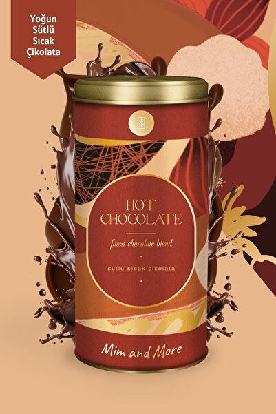Mim and More Hot Chocolate - Sütlü Sıcak Çikolata Hot Chocolate, Tin, 200 gr