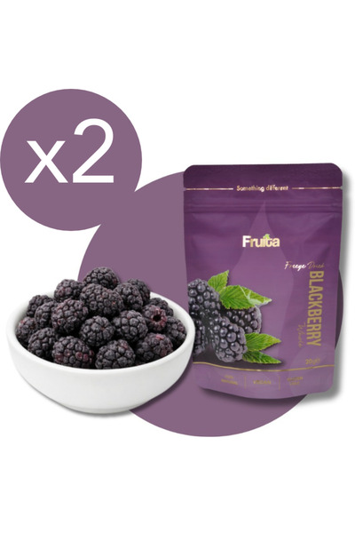 Fruita Böğürtlen x2 Dondurularak Kurutulmuş Çıtır Meyve Freeze Dried 2li 40gr