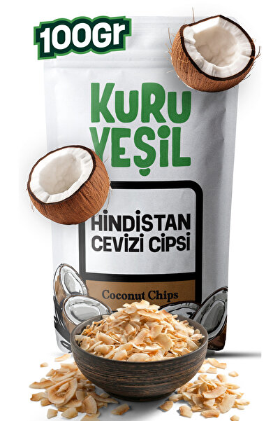 Kuru Yeşil Hindistan Cevizi Cipsi – 100 Gr – Hindistan Cevizi Kurusu – Şeker ...