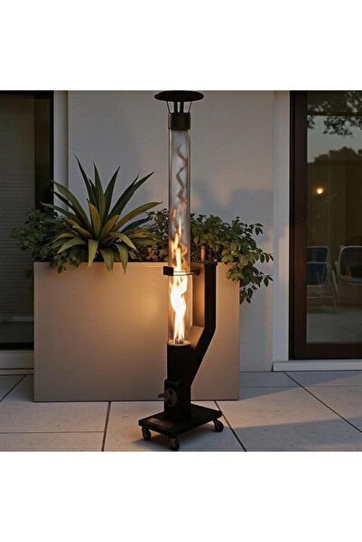 DT DEFNE TASARIM Pelet Soba Roket Pelet Sobası Bahçe Şöminesi