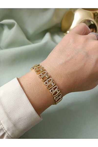 XUPING JEWELRY POKAK Xuping 14K Altın Kaplama Vip Bileklik - 17CM+2CM UZATMA EKİ