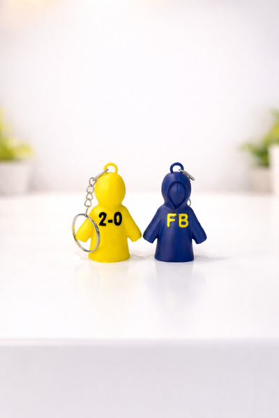 LİYA3D Fenerbahçe Yağmurluk Anahtarlık Seti (Sarı + Lacivert) 149₺