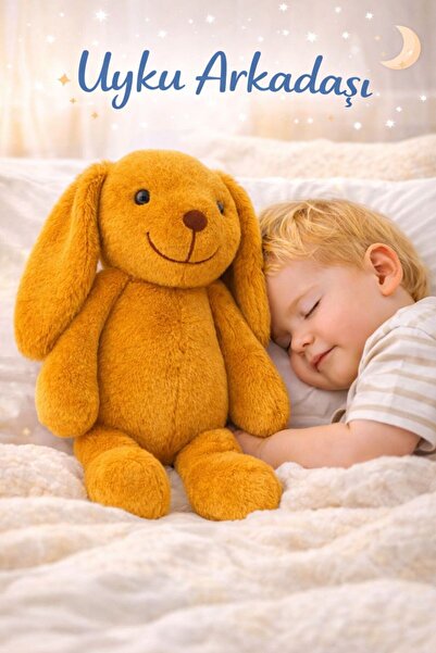 viyolmarketim Peluş Tavşan Uyku Arkadaşı 35 cm – Yumuşak Peluş Oyuncak – Uzun...