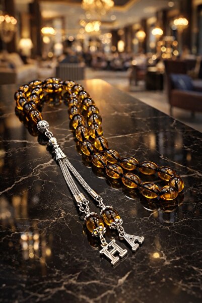 ANP MODA TASARIM Ateş Kehribar Tesbih,Harfli Kişiye Özel Seri, Sıkma Kehribar...