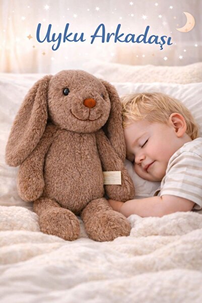 viyolmarketim Peluş Tavşan Uyku Arkadaşı 35 cm – Yumuşak Peluş Oyuncak – Uzun...
