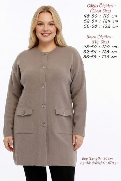 Laden Tricotaj pentru femei, mărime mare, angora, moale, groasă, iarnă, nurcă...