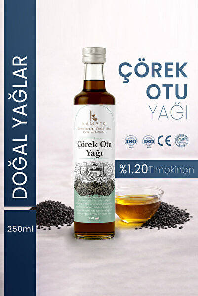 KAMBER SİRKE Çörekotu Yağı Soğuk Sıkım Doğal Bitkisel Yağ Katkısız Ve Gelenek...