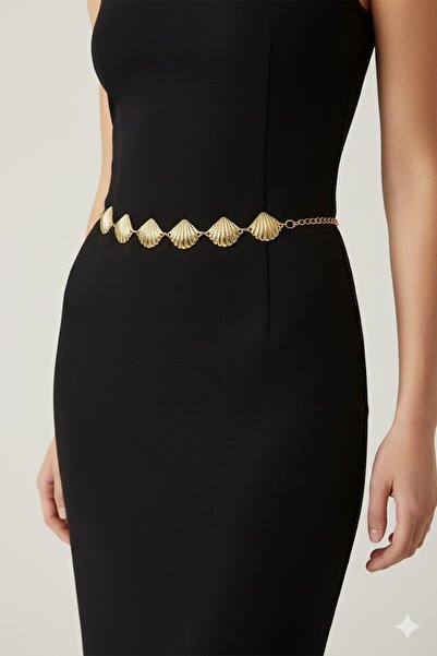 Boox99 Wip Deniz Kabuğu Gold Women's Waist Chain Waist Belt, Dress Belt, Skir...