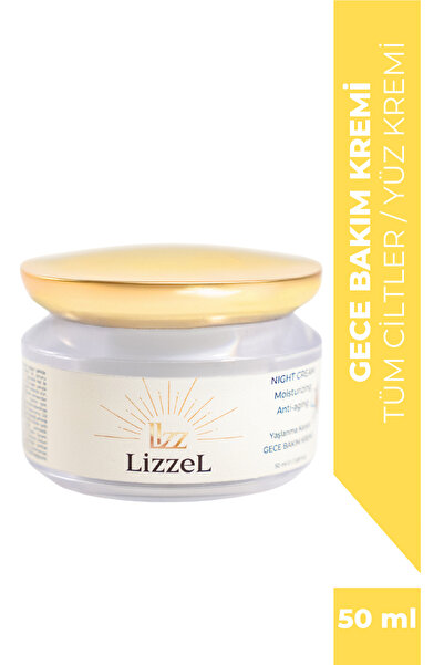 LizzeL NIGHT CREAM Moisturizing Anti-aging Yaşlanma Karşıtı GECE BAKIM KREMİ ...