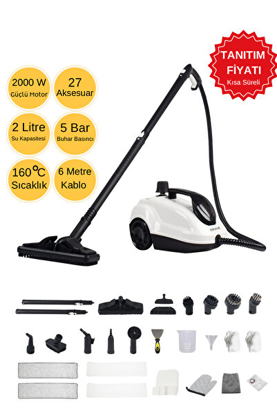 RİOMİ HN004 Çok Fonksiyonlu Buharlı Temizlik Makinası - Buharlı Temizleyici