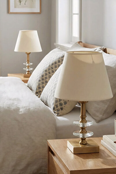 Coka Kosta Bronz Abajur 2 Adet